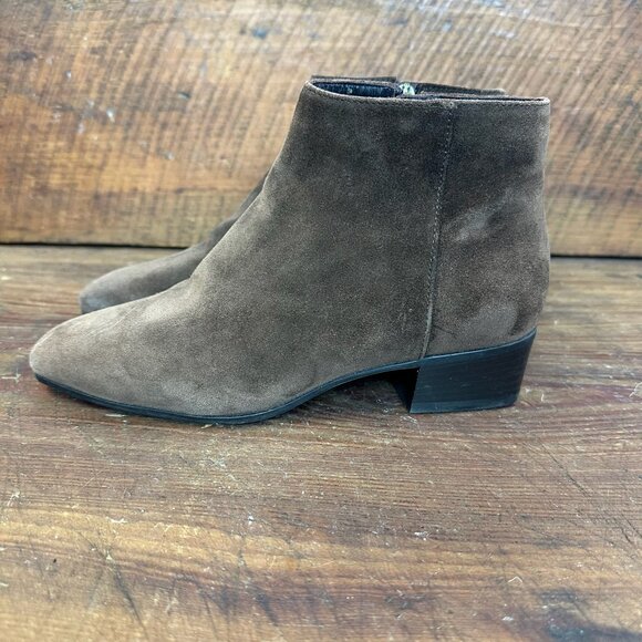 Aquatalia Fuoco Brown Suede Boots Bootie 7.5 - Picture 4 of 12